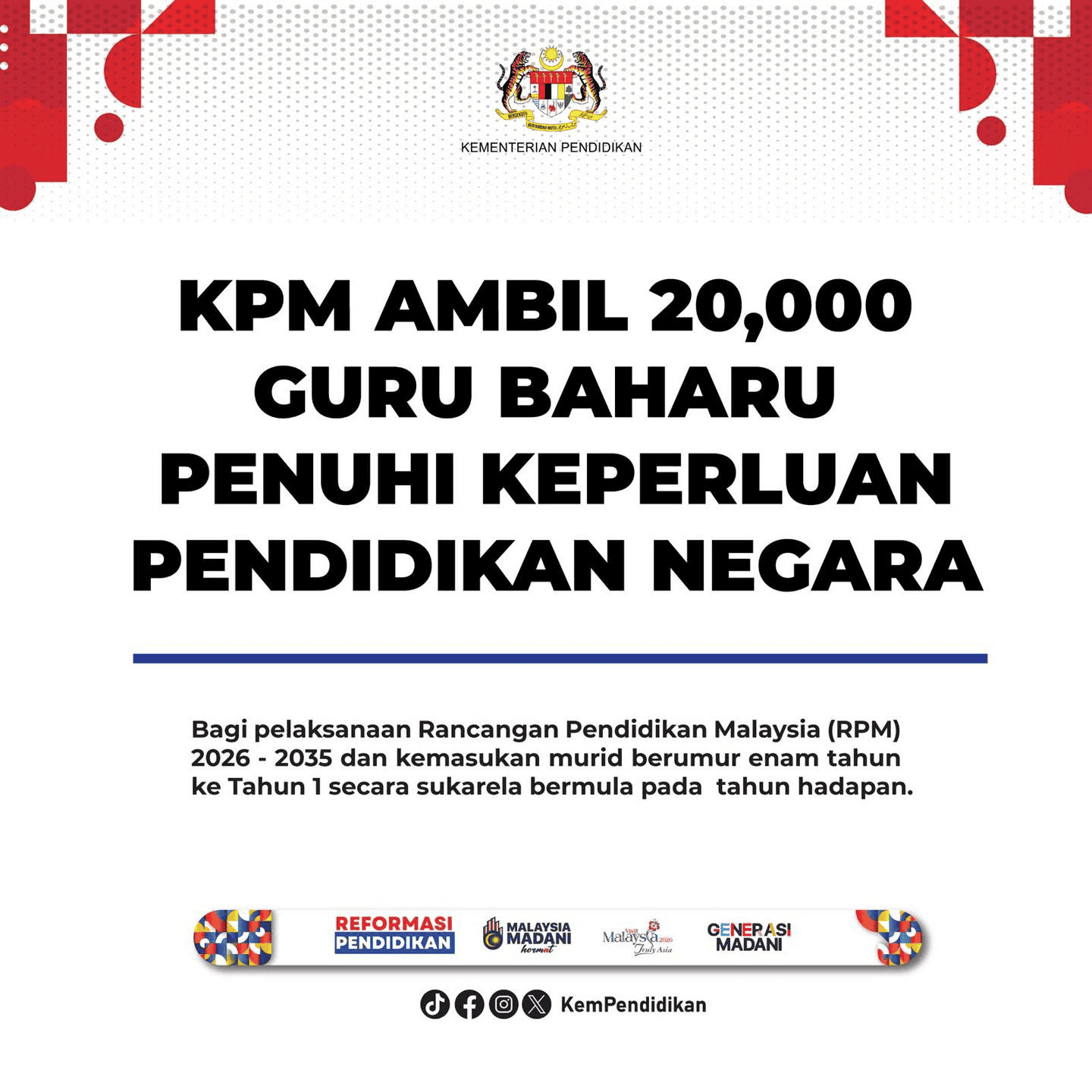 Pengambilan Guru 2026 – Cara Mohon, Syarat & Tarikh Penting