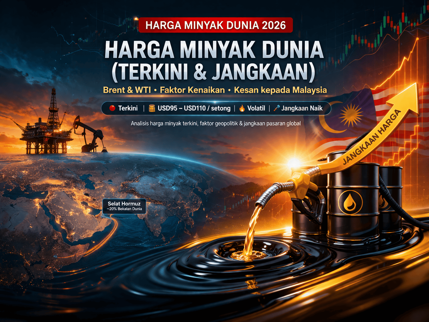 Harga Minyak Dunia, Faktor Mempengaruhi & Kesan Kepada Malaysia