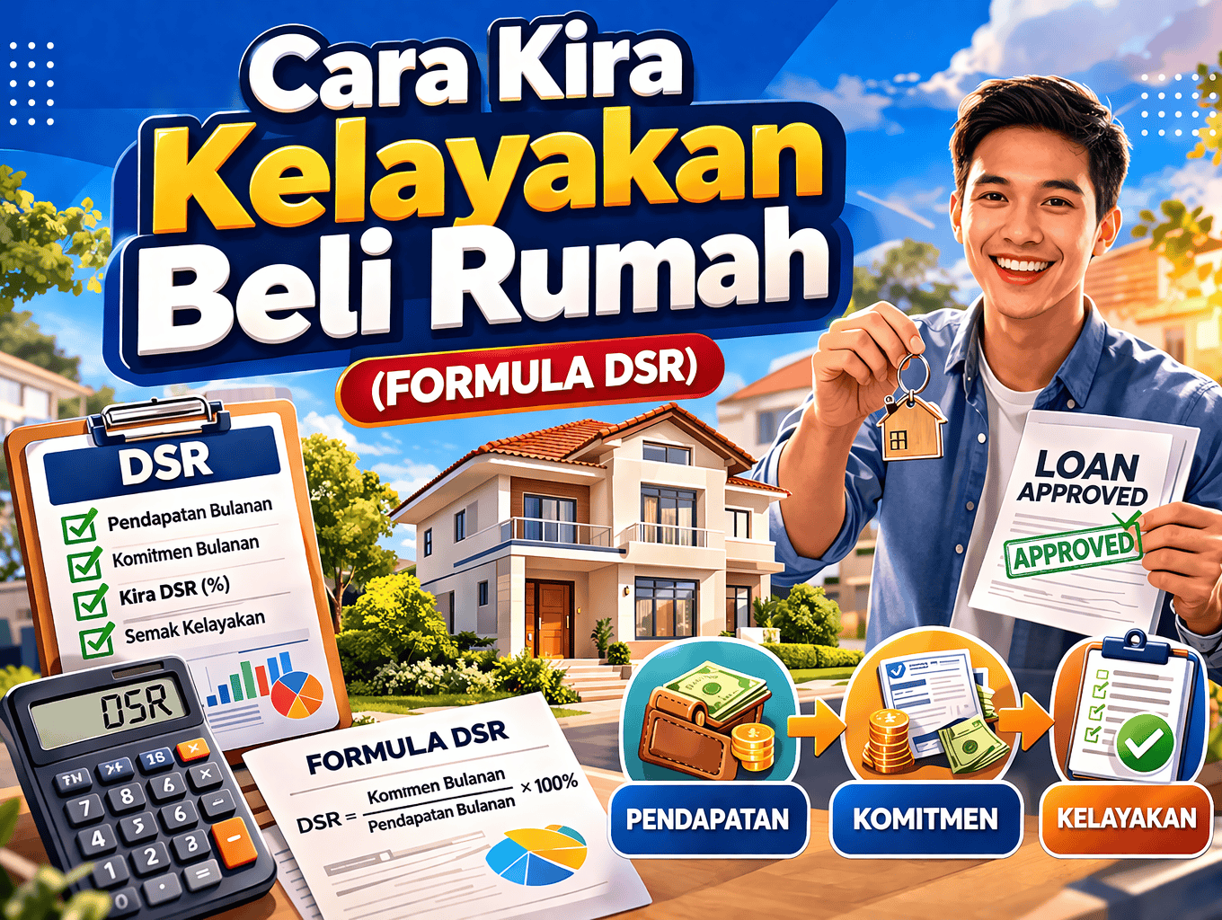 Cara Kira Kelayakan Beli Rumah (Formula DSR)