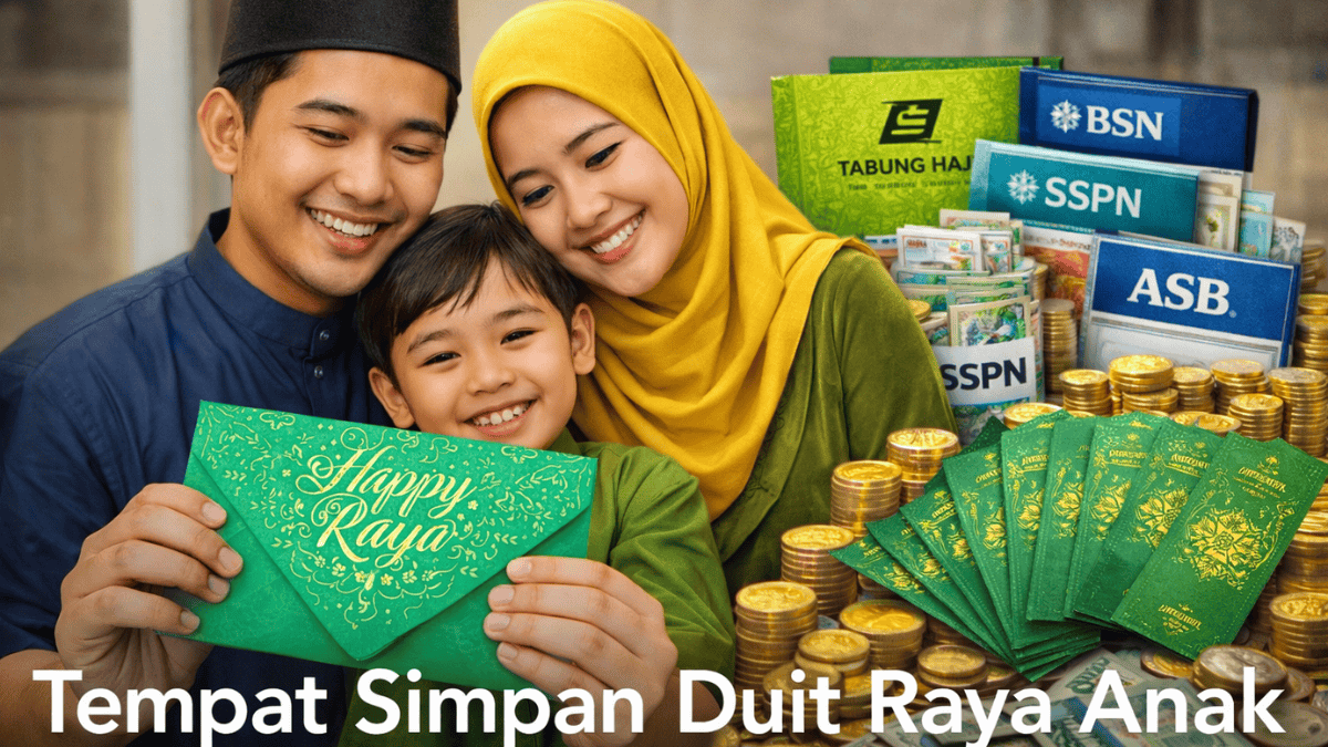 7 Tempat Terbaik Simpan Duit Raya Anak