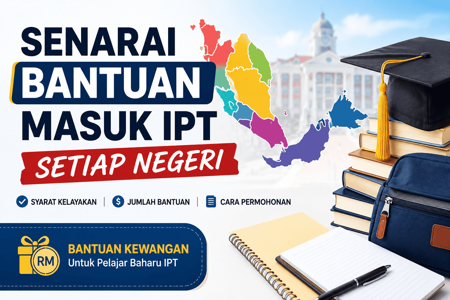 Senarai Bantuan Masuk IPT Setiap Negeri (2026)